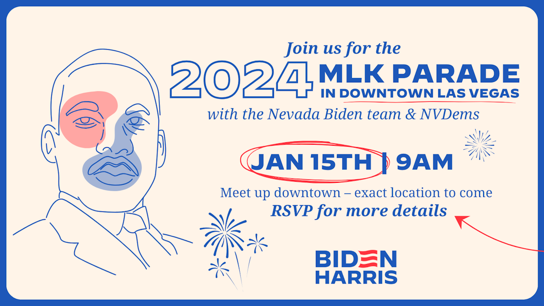 MLK Day Parade with Biden for President & NV Dems · 2024 NV Victory
